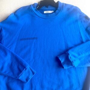 PANGAIA Men’s Crewnwck Sweatshirt - blue - size large